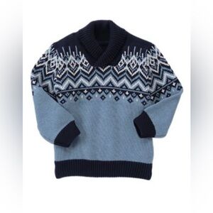 Gymboree Boys' Fair Isle Shawl Collar Sweater